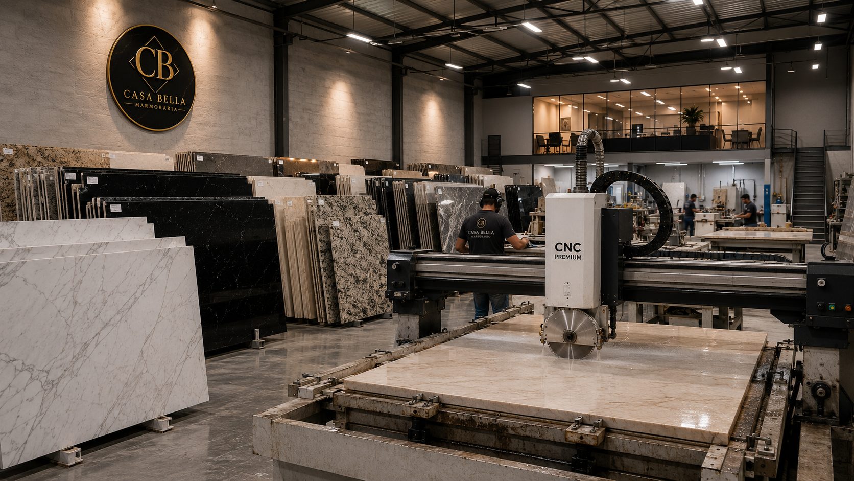 Fábrica com corte CNC da Casa Bella
